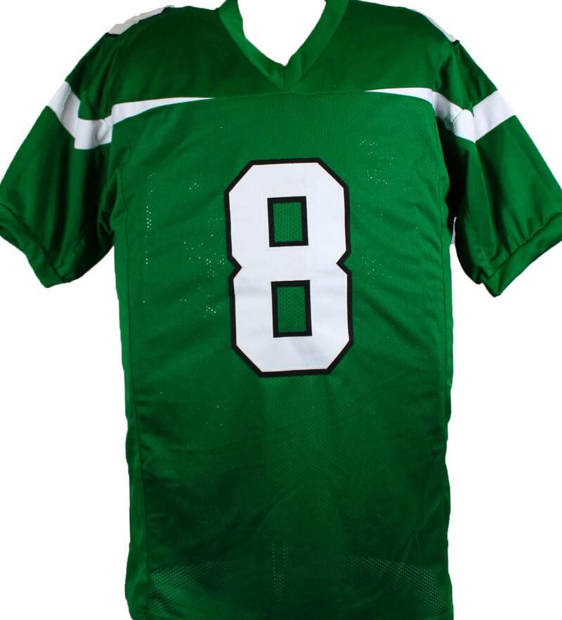 Elijah Moore Signed New York Jets Green Jersey with J.E.T.S Inscription