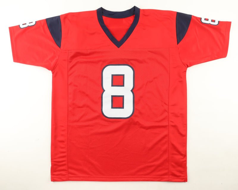 Matt Schaub Signed Houston Texans Red Custom Jersey