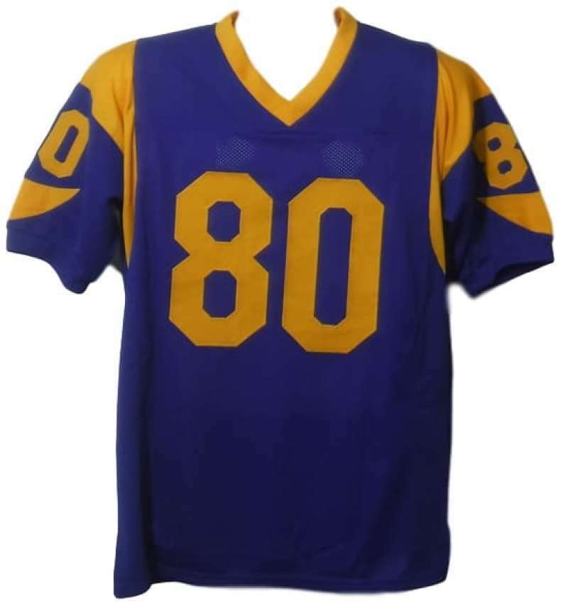Henry Ellard Signed Los Angeles Rams Custom Jersey (3x Pro Bowl)