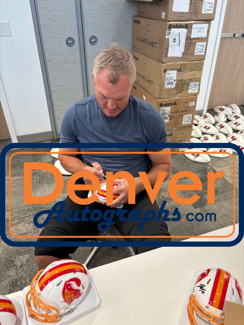 John Lynch Autographed Tampa Bay Buccaneers Mini Helmet