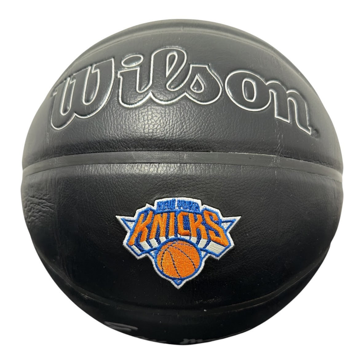 Earl Monroe Signed New York Knicks Wilson NBA Basketball - Black