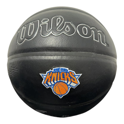 Earl Monroe Signed New York Knicks Wilson NBA Basketball - Black