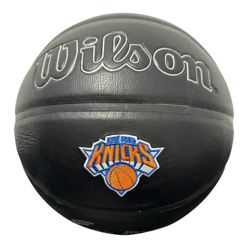 Earl Monroe Signed New York Knicks Wilson NBA Basketball - Black