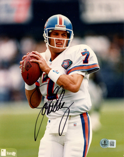 John Elway Autographed Denver Broncos 8x10 Photo