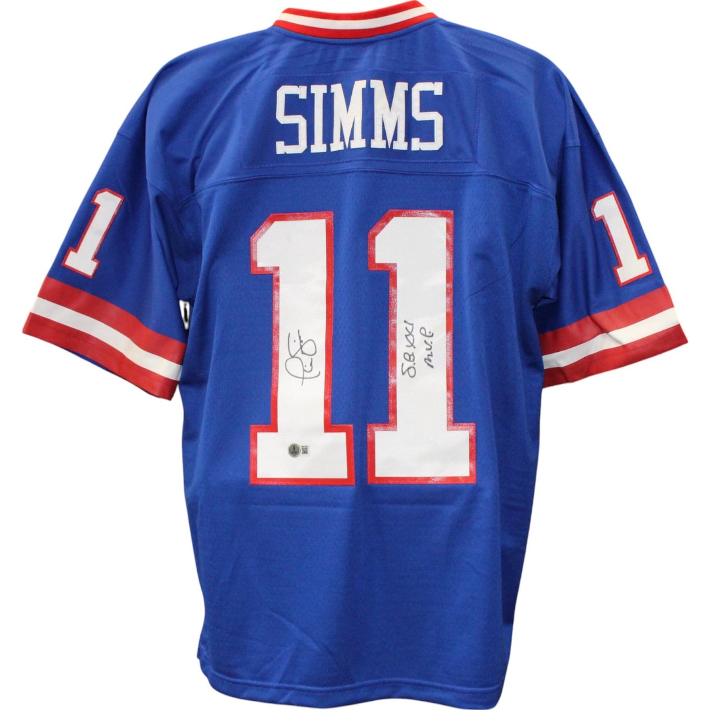 Phil Simms Signed New York Giants Mitchell & Ness Jersey SB XXI MVP