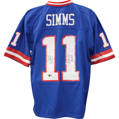 Phil Simms Signed New York Giants Mitchell & Ness Jersey SB XXI MVP