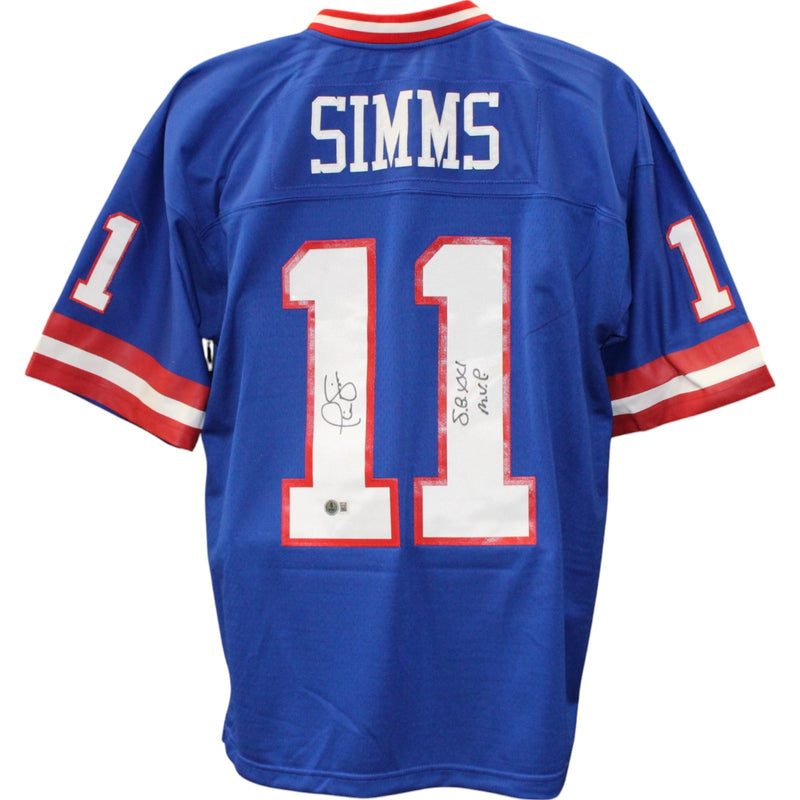 Phil Simms Signed New York Giants Mitchell & Ness Jersey SB XXI MVP