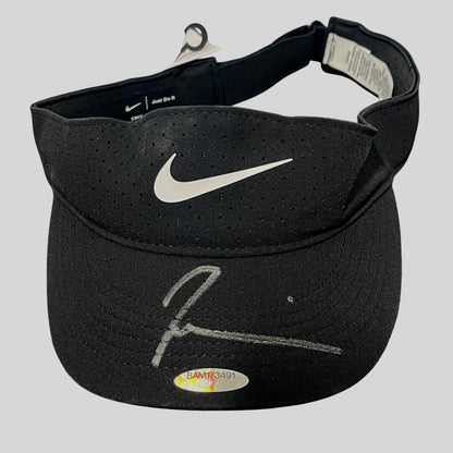 Naomi Osaka Signed Nike Black Tennis Visor (Upper Deck)
