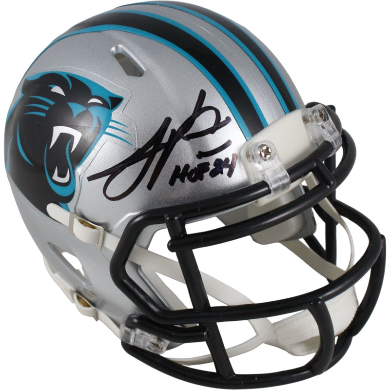 Julius Peppers Autographed Carolina Panthers Mini Helmet (HOF Inscription)