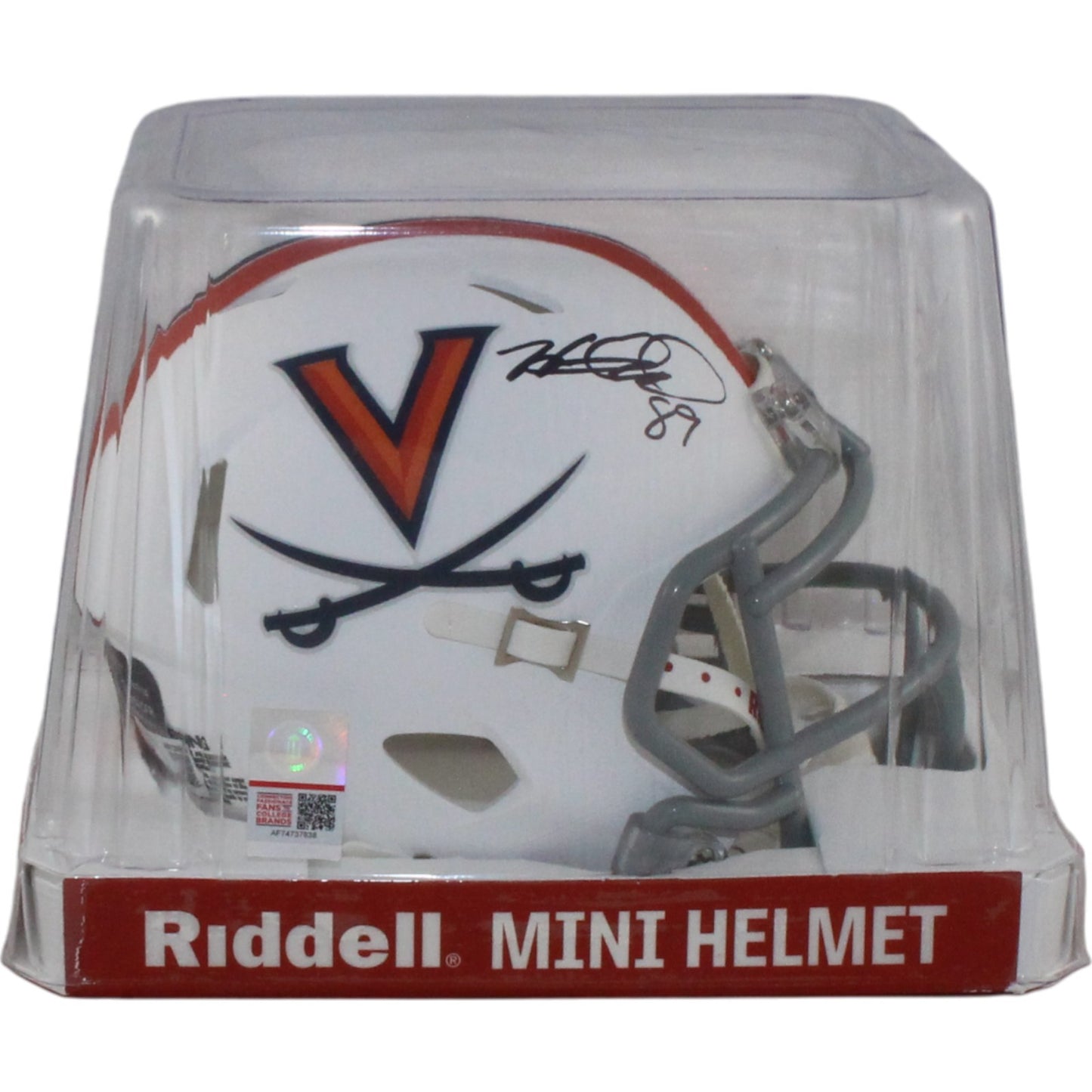 Heath Miller Virginia Cavaliers Autographed Mini Helmet