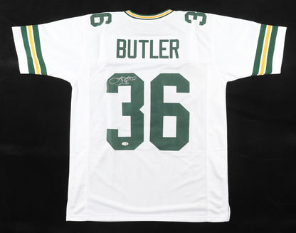 LeRoy Butler Autographed Green Bay Packers White Custom Jersey