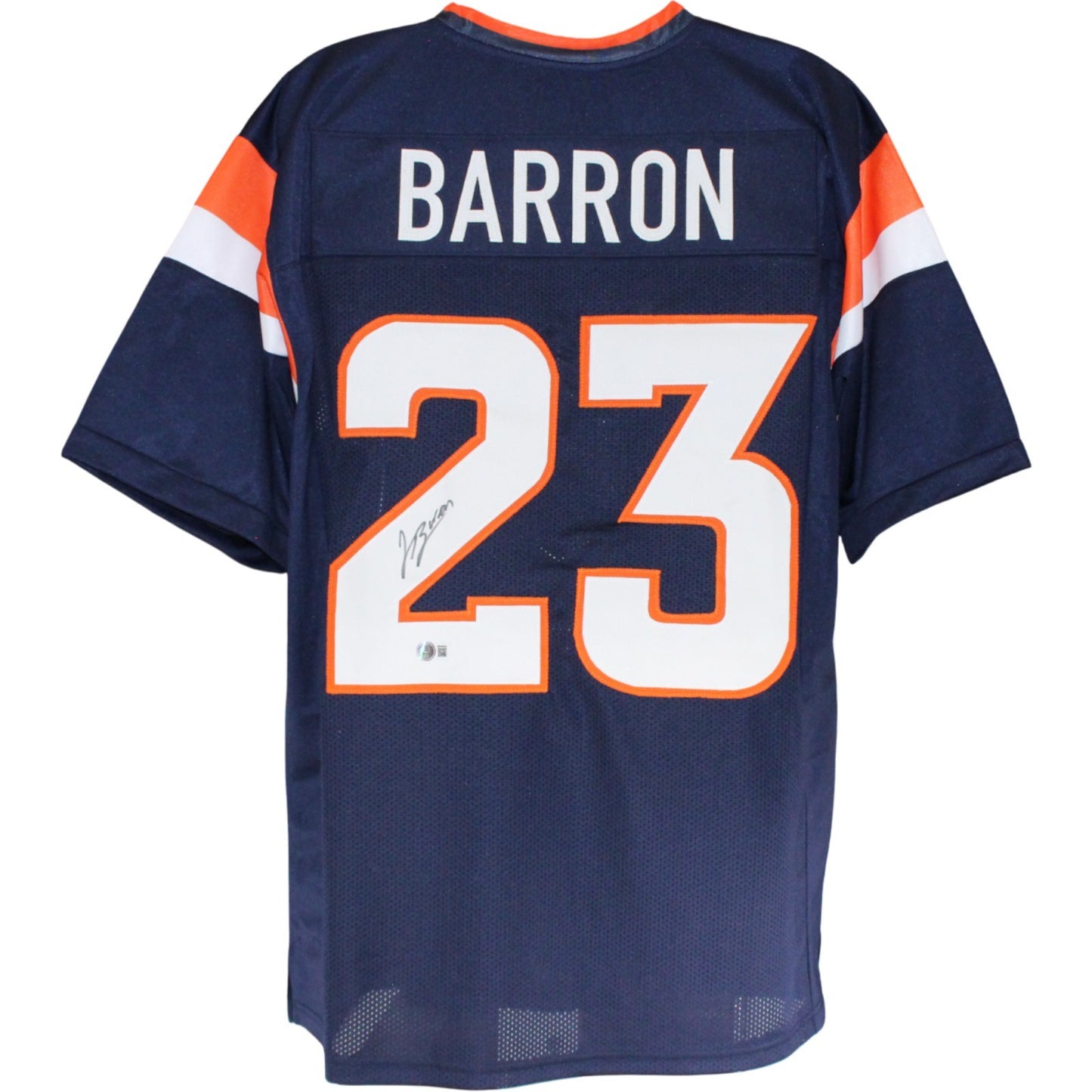 Jahdae Barron Autographed Blue Pro Style Jersey