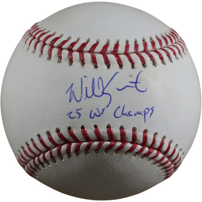 Will Smith Autographed Los Angeles Dodgers Baseball - 25 WS Champs