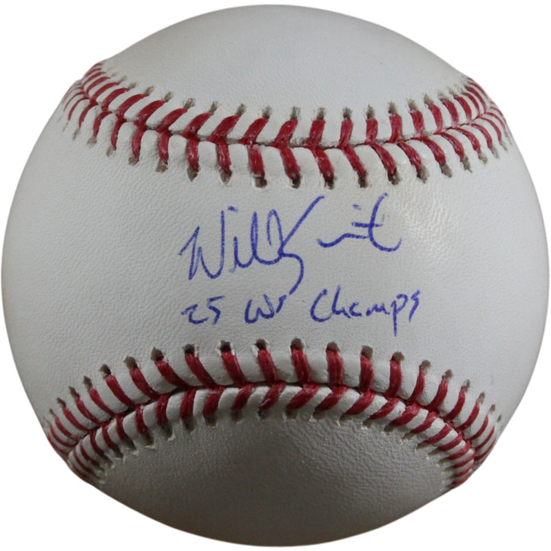 Will Smith Autographed Los Angeles Dodgers Baseball - 25 WS Champs