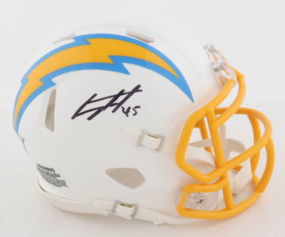 Tuli Tuipulotu Autographed Los Angeles Chargers Mini Helmet