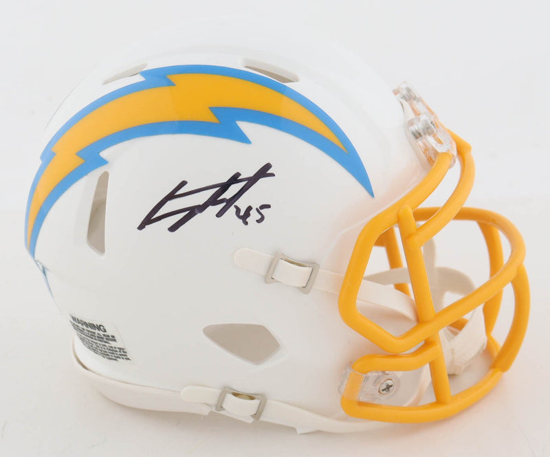 Tuli Tuipulotu Autographed Los Angeles Chargers Mini Helmet