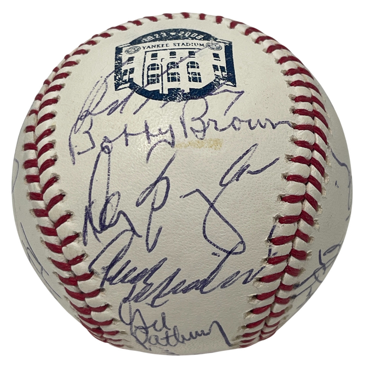 2008 New York Yankees Old Timers Day Multi-Signed (24) Baseball JSA COA