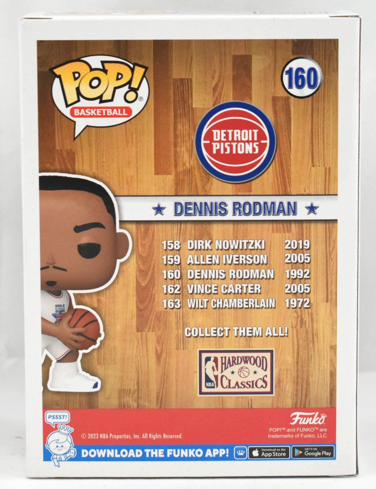 Dennis Rodman Autographed NBA All-Star Funko Pop #160