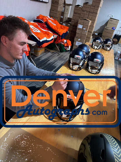 Bo Nix Autographed Denver Broncos SpeedFlex Full Size Helmet