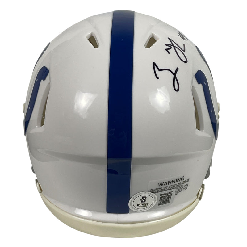 Zaire Franklin Signed Indianapolis Colts Speed Mini Helmet Beckett COA