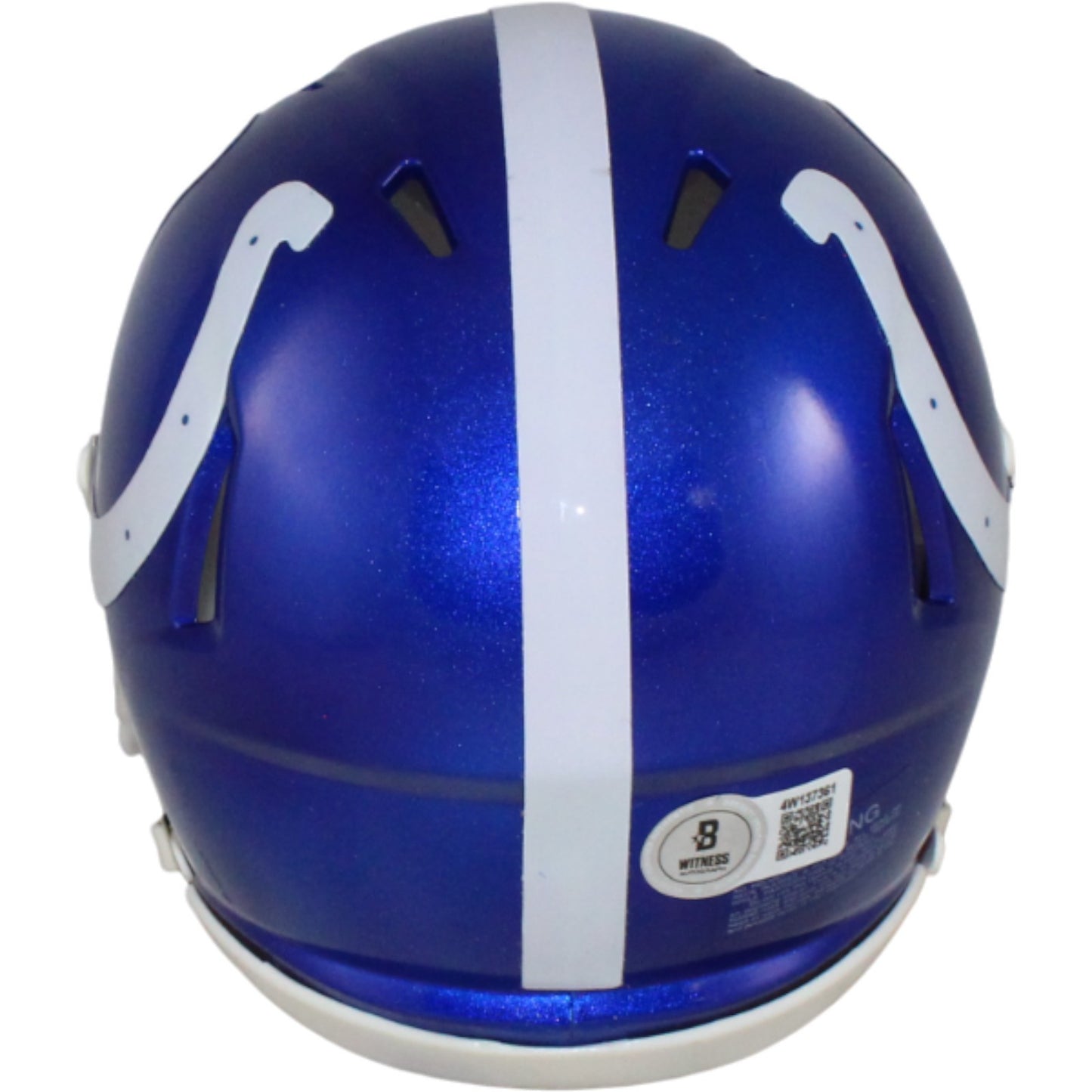 Edgerrin James Indianapolis Colts Flash Alternate Mini Helmet Beckett
