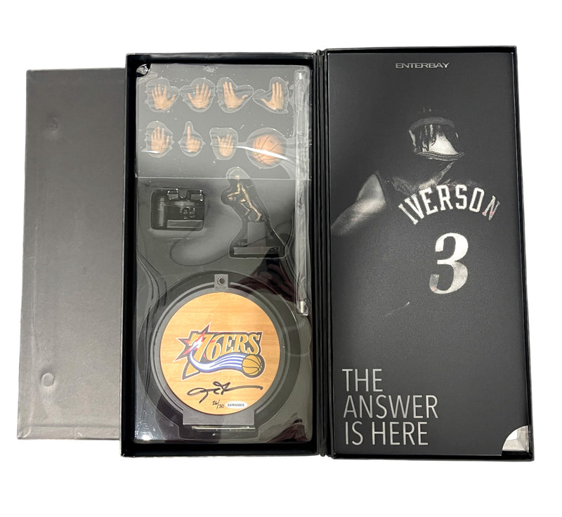 Allen Iverson Signed Philadelphia 76ers Enterbay 1/6 Scale Figurine #/30 UDA