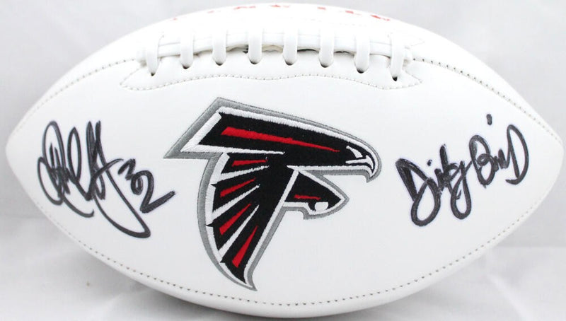 Jamal Anderson Signed Atlanta Falcons Logo Football "Dirty Bird"