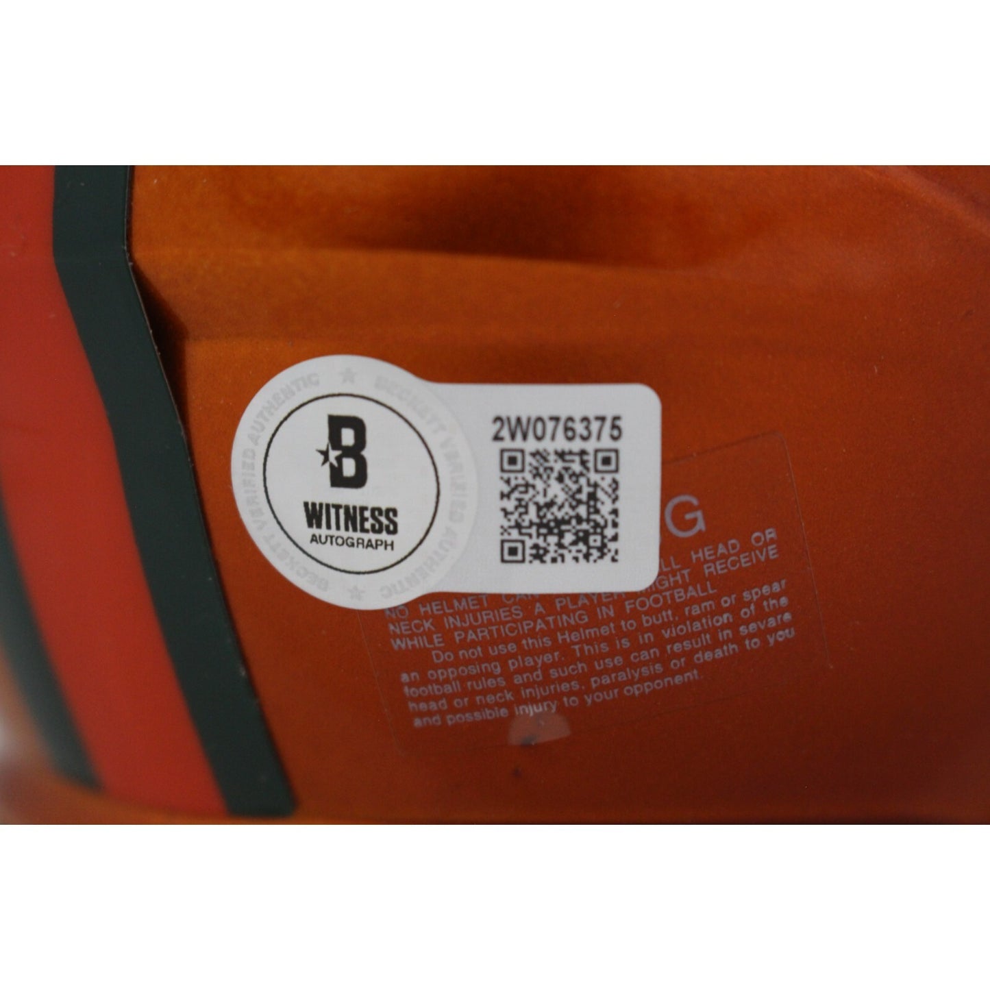 Jimmy Johnson Autographed Miami Hurricanes Speed Flash Mini Helmet
