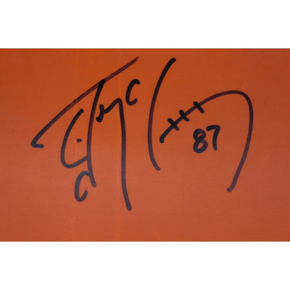 John Elway, Shannon Sharpe, Ed McCaffrey & Rod Smith Signed Broncos Seat Back
