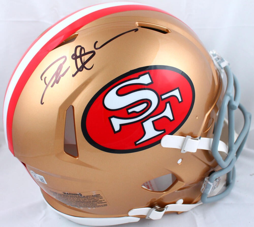 Deion Sanders Signed San Francisco 49ers 1964-95 Throwback Authentic Helmet