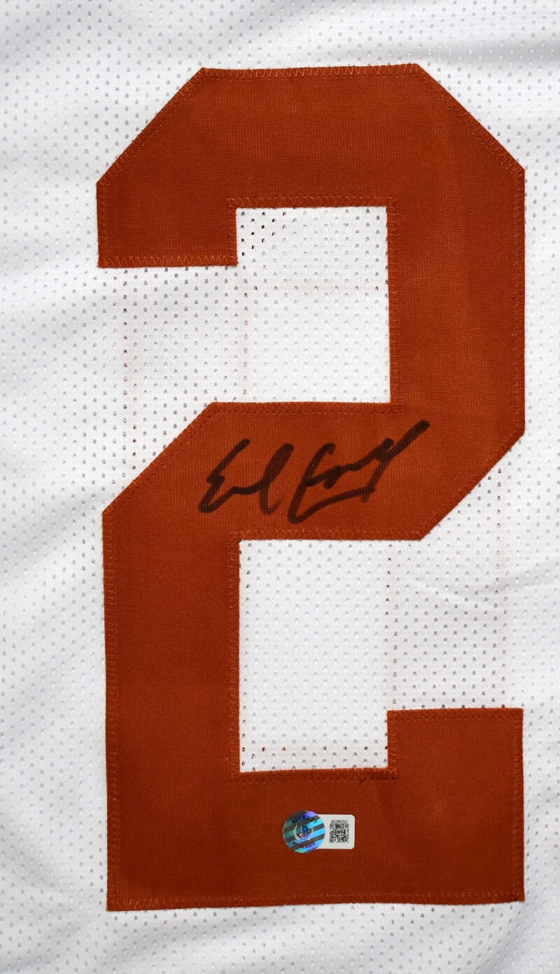 Earl Campbell Autographed White Custom College Style Jersey