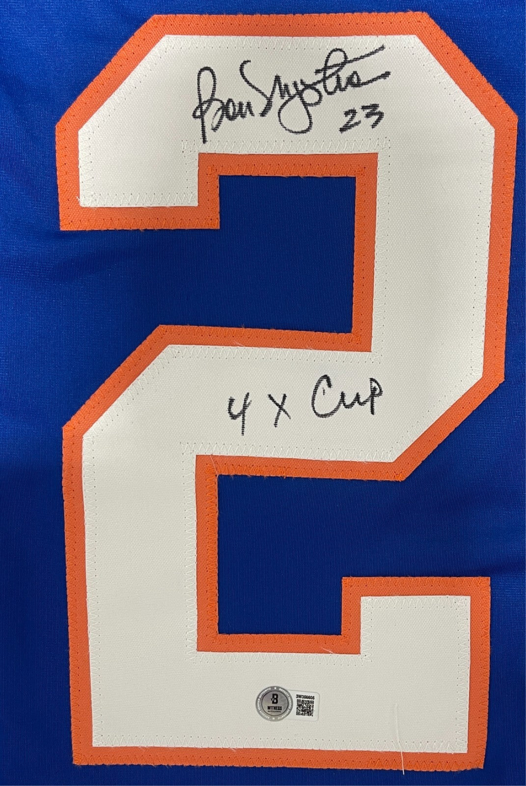 Bobby Nystrom New York Islanders Signed Custom Jersey (4x Cup)