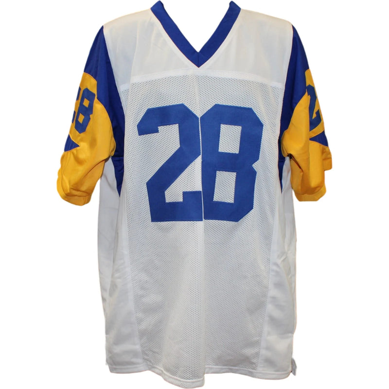Marshall Faulk Autographed White Throwback Jersey