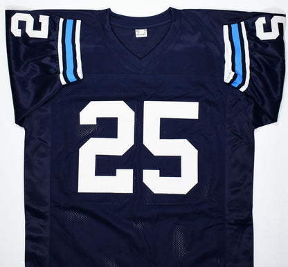 Raghib "Rocket" Ismail Signed Blue Custom Football Jersey