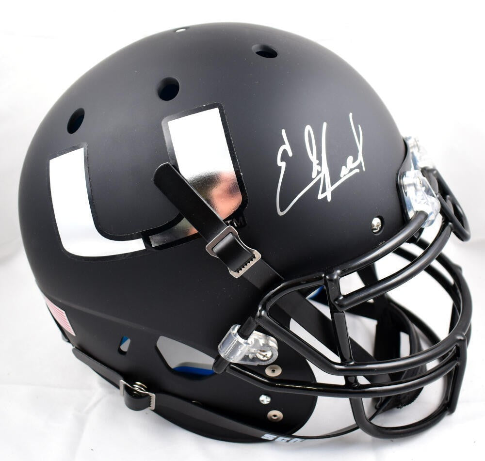 Ed Reed Signed Miami Hurricanes Full Size Schutt Authentic Helmet