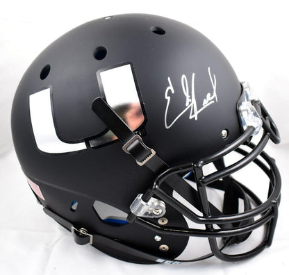 Ed Reed Signed Miami Hurricanes Full Size Schutt Authentic Helmet
