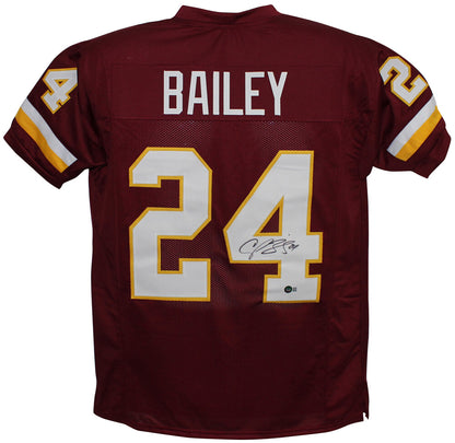 Champ Bailey Signed Washington Redskins Custom Jersey (Beckett)
