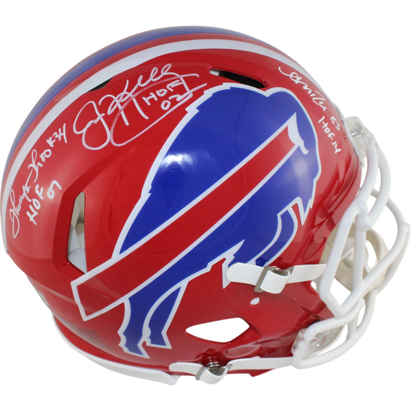 Jim Kelly, Thurman Thomas & Andre Reed Signed Buffalo Bills Pro Authentic Helmet