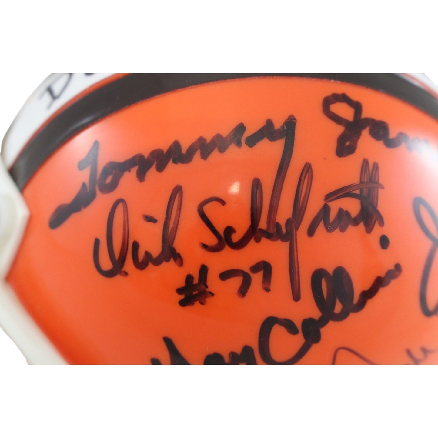 Cleveland Browns Legends Signed Mini Helmet (13 Signatures) BAS