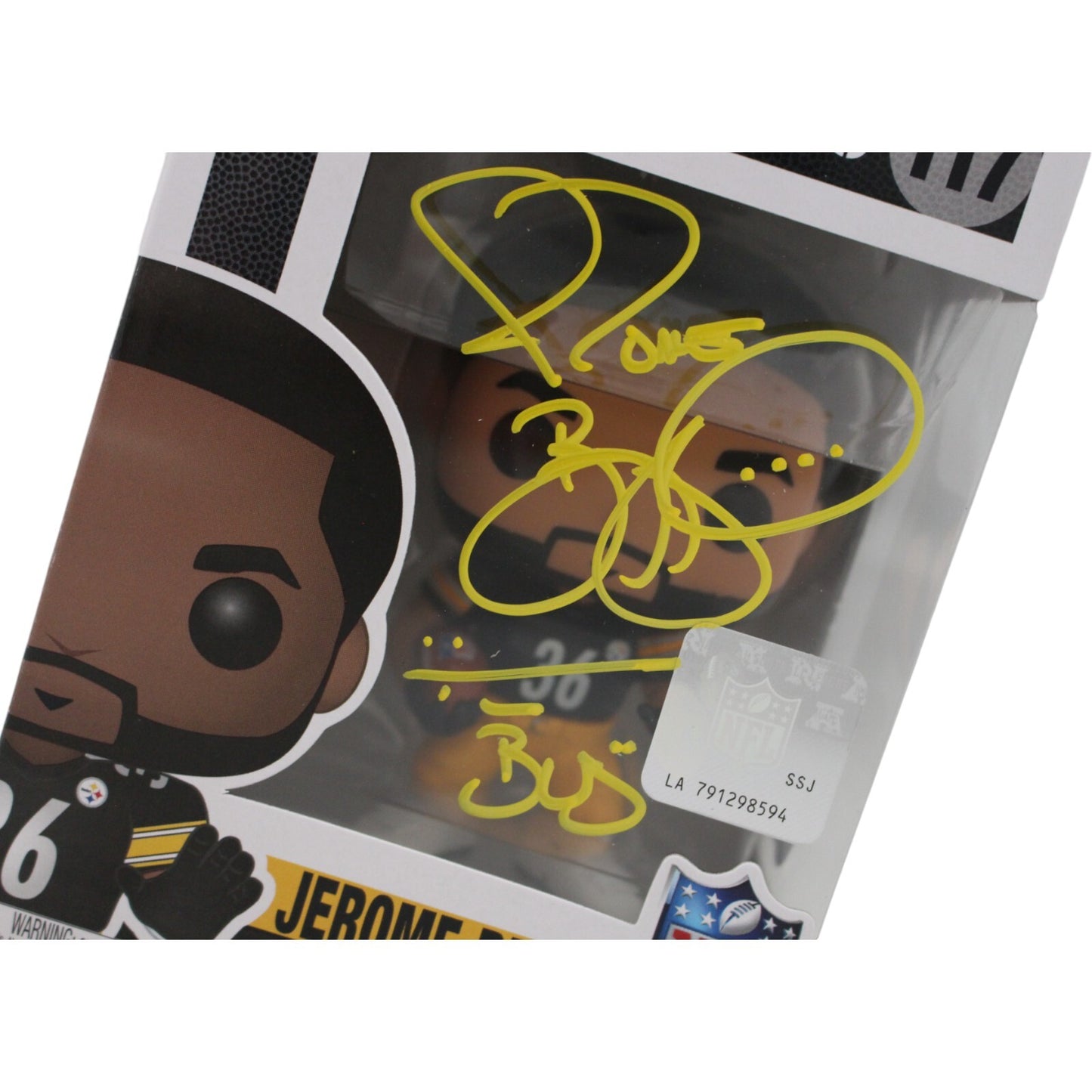 Jerome Bettis Signed Pittsburgh Steelers Funko Pop! with "Bus" Inscription