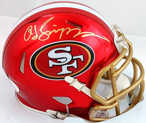 OJ Simpson Signed San Francisco 49ers Flash Speed Mini Helmet