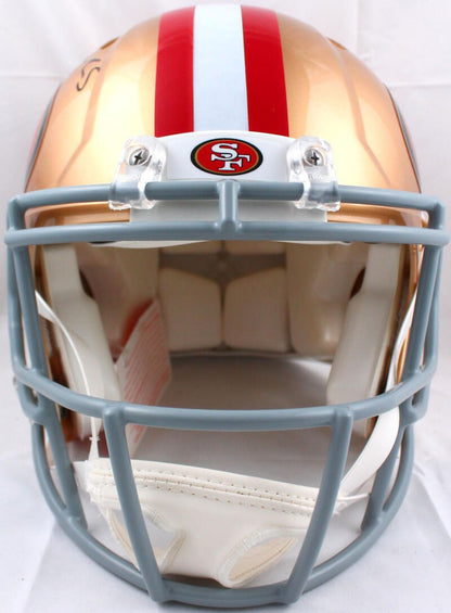 Elijah Mitchell Signed San Francisco 49ers Speed Authentic Helmet