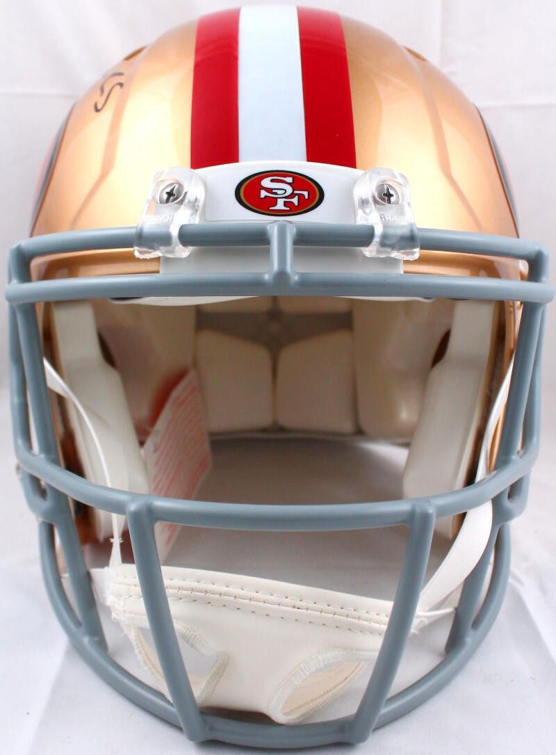 Elijah Mitchell Signed San Francisco 49ers Speed Authentic Helmet