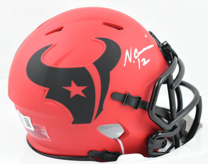 Nico Collins Autographed Houston Texans Rave Speed Mini Helmet