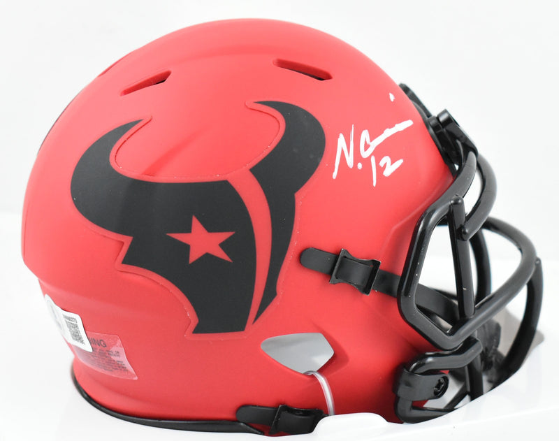 Nico Collins Autographed Houston Texans Rave Speed Mini Helmet