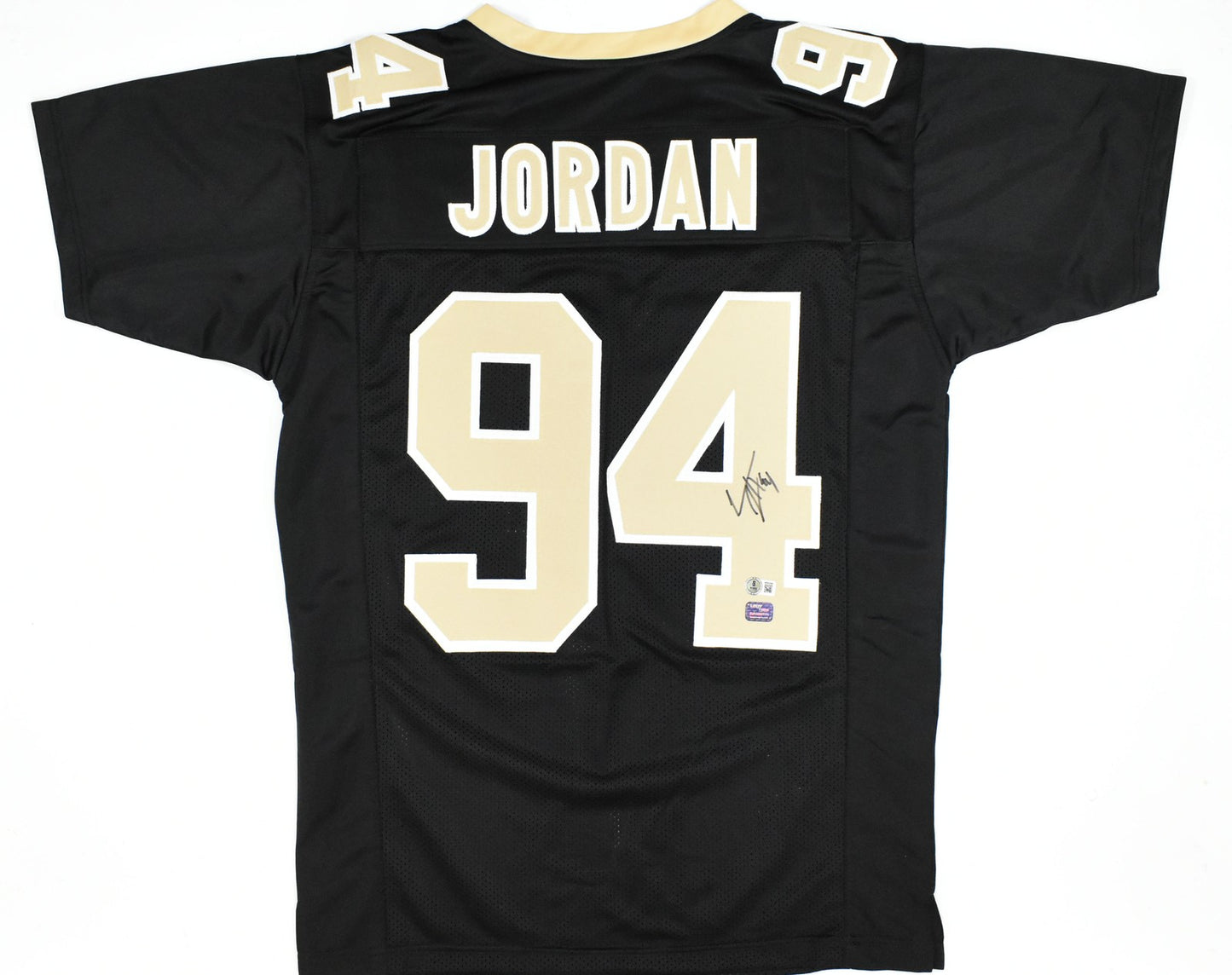 Cameron Jordan Signed New Orleans Saints Black Custom Jersey