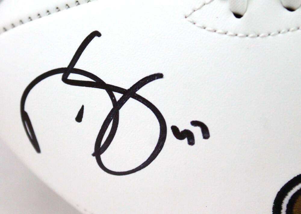 Darren Sproles Signed New Orleans Saints Logo Football - Black