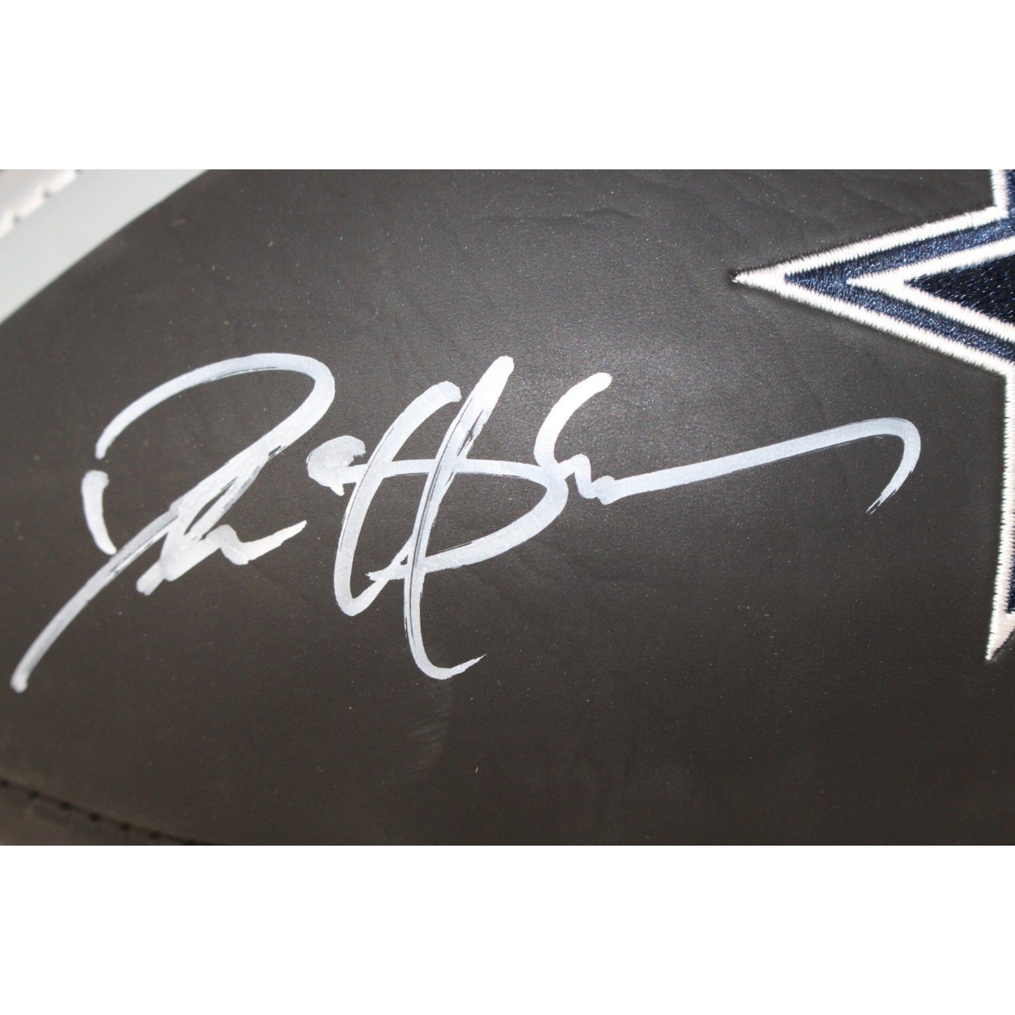 Deion Sanders Dallas Cowboys Autographed Black Logo Football (BAS)