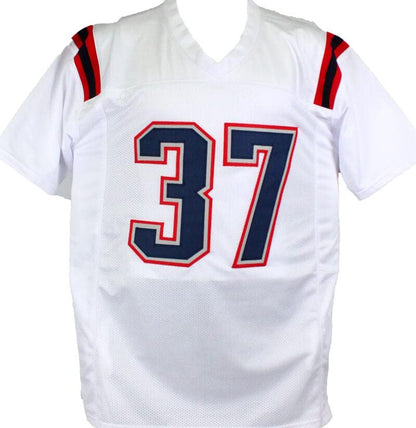 Damien Harris Signed White Custom Football Jersey