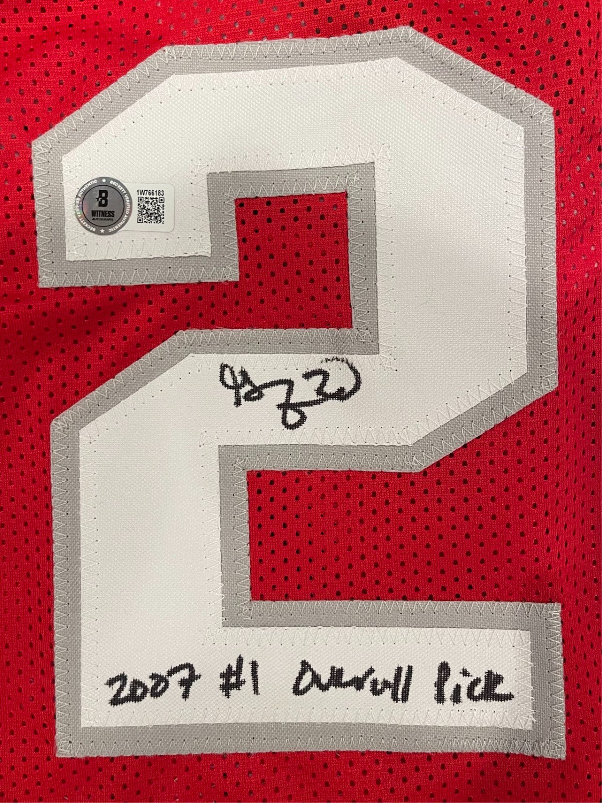 Greg Oden Signed Ohio State Buckeyes Custom Jersey #1 Pick Beckett